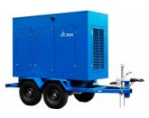 ТСС ЭД-400-Т400-2РПМ17 (Mecc Alte) в погодозащитном кожухе на прицепе с АВР