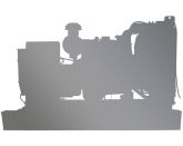 Дизельный генератор MGE P640BN в кожухе