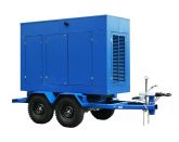 ТСС ЭД-100-Т400-2РПМ9 в погодозащитном кожухе на прицепе с АВР